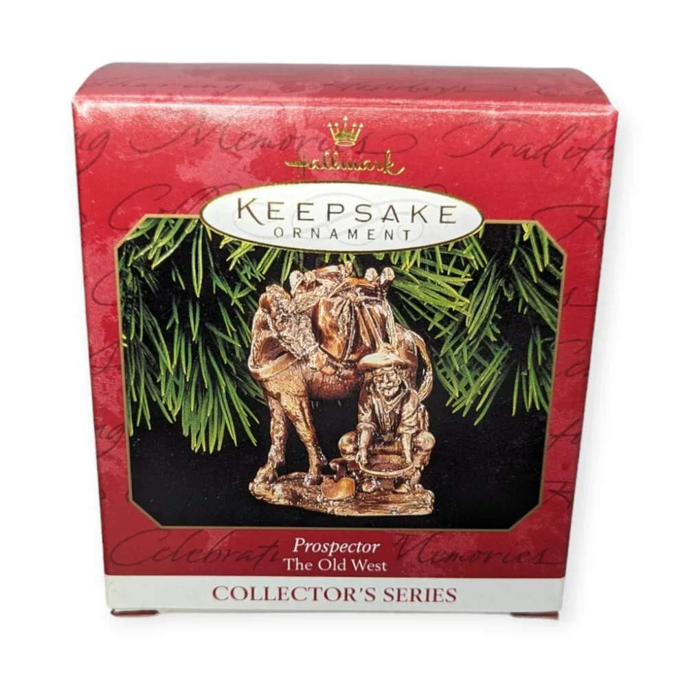 Vintage 1999 Hallmark Keepsake Ornament Prospector Old West